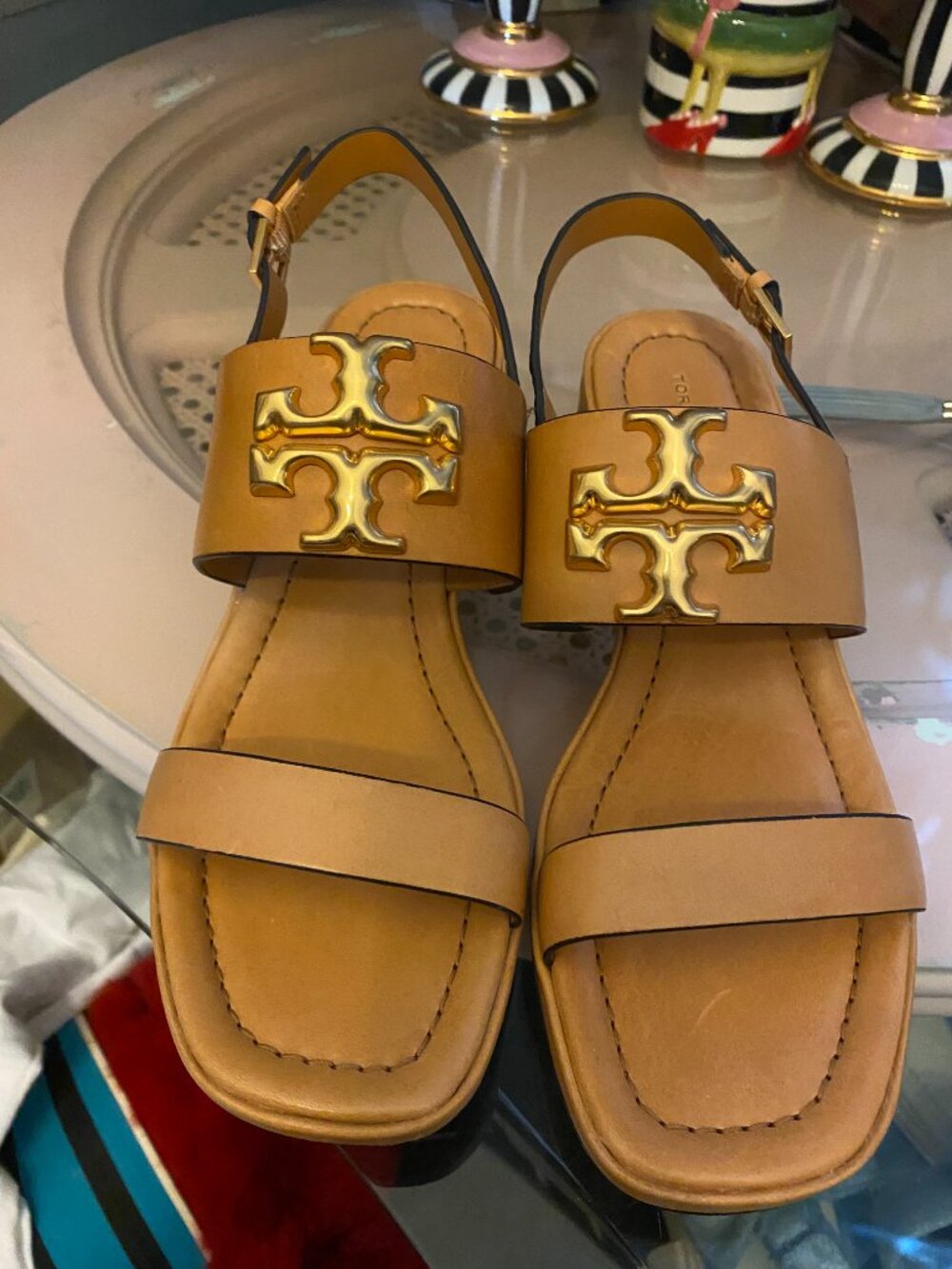 Tory Burch eleanor heel sandal new never worn - Picture 2 of 3